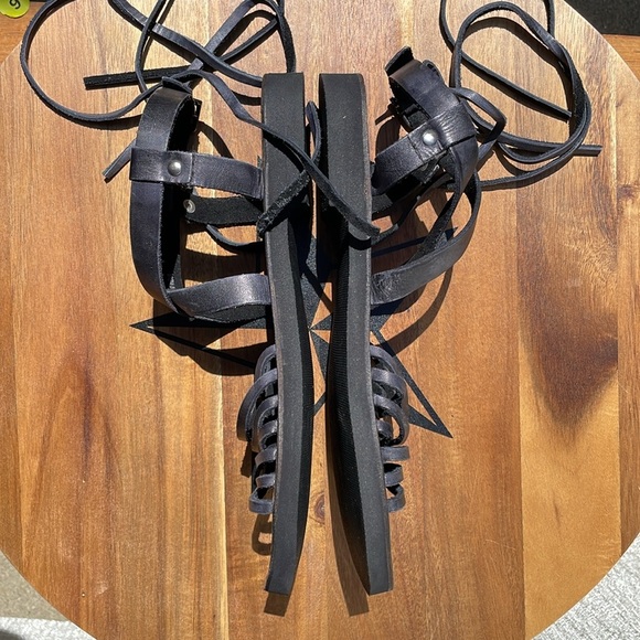 NWOT Free People Women’s Willow Wrap Gladiator Lace Up Leather Sandals Size 38 - Picture 8 of 11